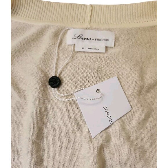 Lovers + Friends Revolve Ballet Wrap Sweater Women's XS Pale Butter Yellow NWT - Picture 5 of 9